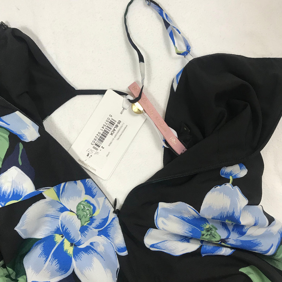 New Ted Baker fluted asymmetrical Floral dress - Picture 8 of 8